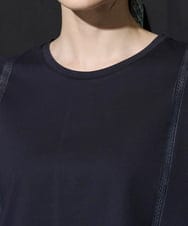 PRKHE32270 CHRISTIAN AUJARD(クリスチャン・オジャール) タイルモチーフカットソー ネイビー