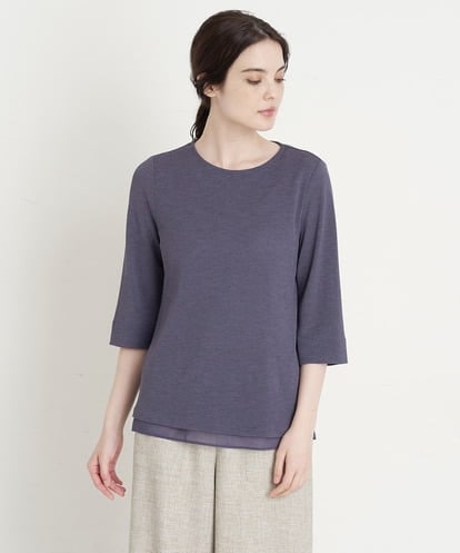 PRKHT11220 CHRISTIAN AUJARD ［アンサンブル対応］シフォンコンビネーションカットソー