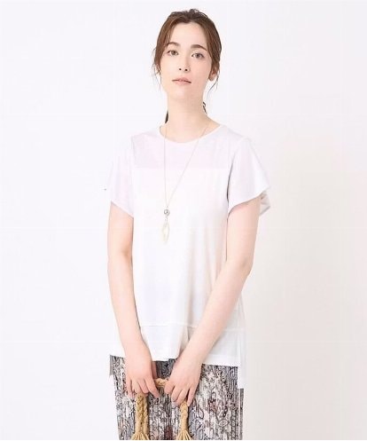 PRKHW38230 CHRISTIAN AUJARD [接触冷感･ドライタッチ]バイカラーカットソー
