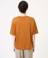 PRKJB12230 CHRISTIAN AUJARD(クリスチャン・オジャール) スパンコール刺繍Tシャツ ブラウン