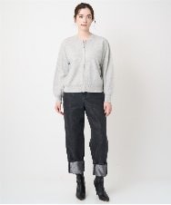 PRLAD25340 CHRISTIAN AUJARD(クリスチャン・オジャール) ラメ入りデニムパンツ ブラック