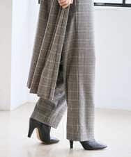 PRLAD31390 CHRISTIAN AUJARD(クリスチャン・オジャール) グレンチェックストレートパンツ ブラウン