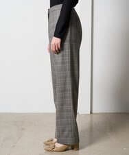 PRLAD31390 CHRISTIAN AUJARD(クリスチャン・オジャール) グレンチェックストレートパンツ ブラウン