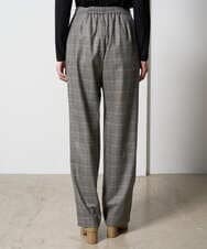 PRLAD31390 CHRISTIAN AUJARD(クリスチャン・オジャール) グレンチェックストレートパンツ ブラウン