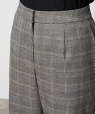 PRLAD31390 CHRISTIAN AUJARD(クリスチャン・オジャール) グレンチェックストレートパンツ ブラウン