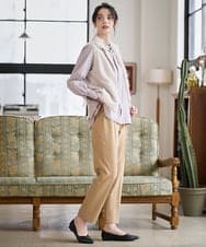 PRLAD38270 CHRISTIAN AUJARD(クリスチャン・オジャール) 裏起毛ステックパンツ ライトブラウン