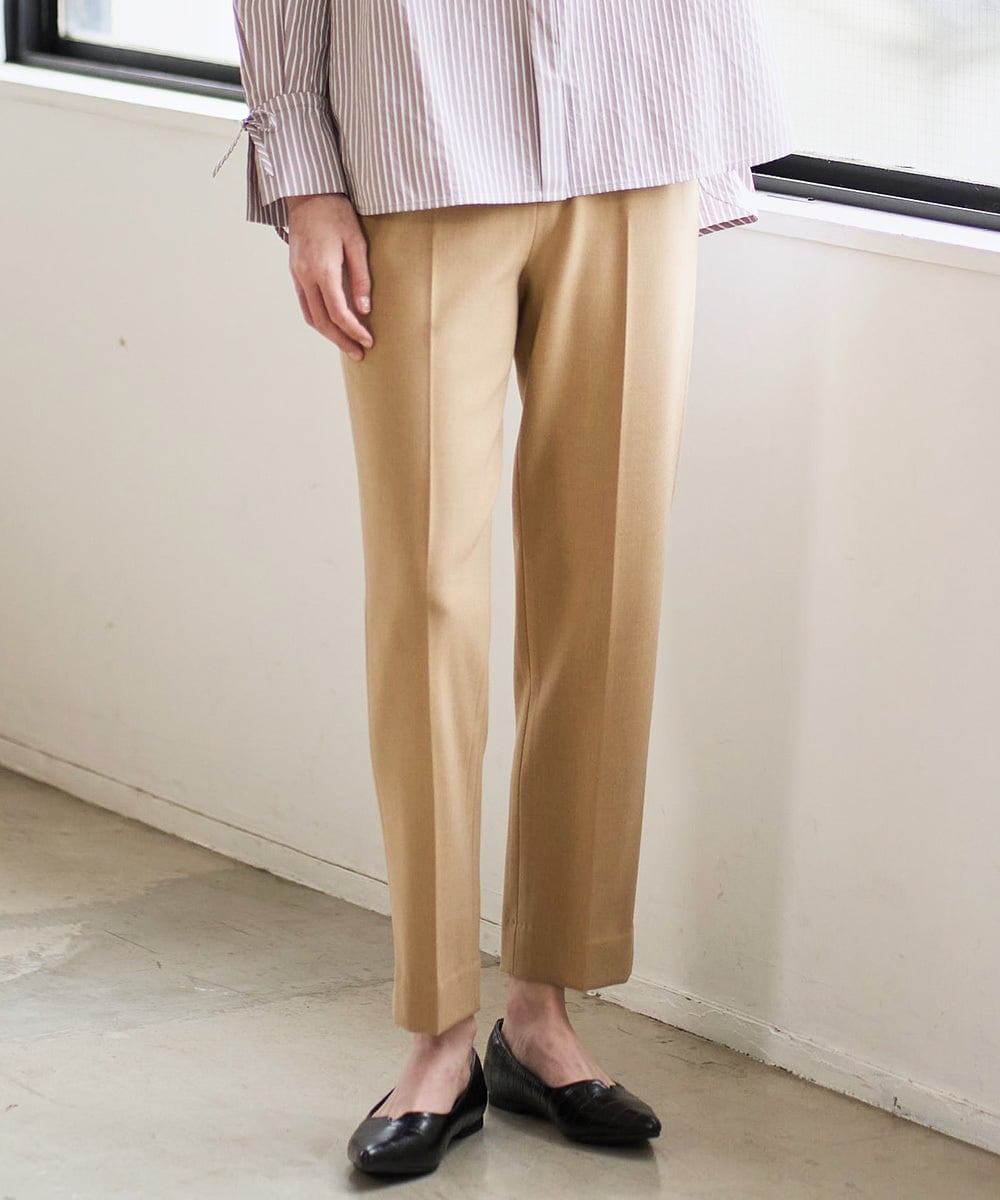 PRLAD38270 CHRISTIAN AUJARD(クリスチャン・オジャール) 裏起毛ステックパンツ ライトブラウン