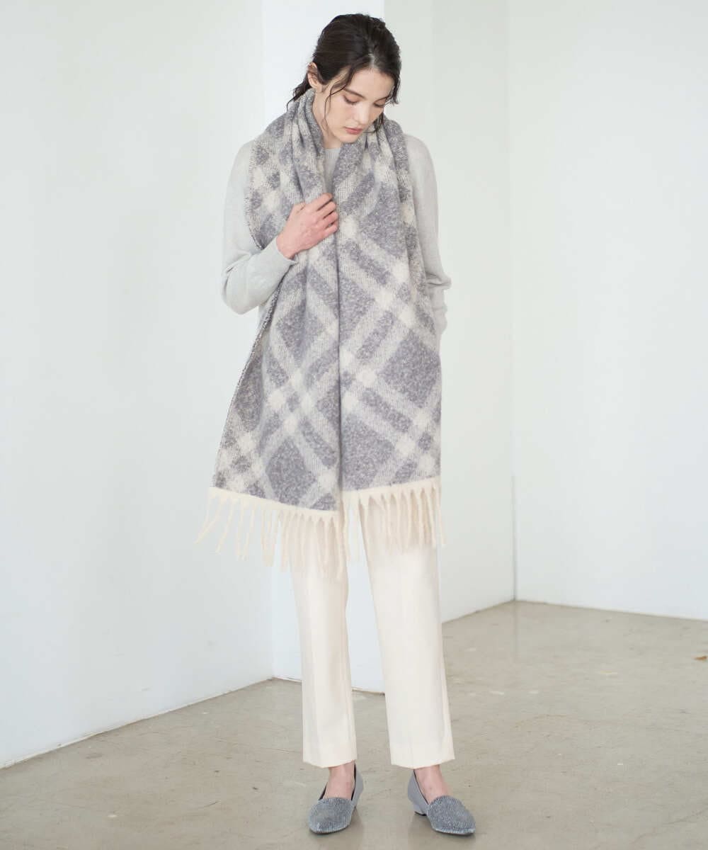 PRLAD38270 CHRISTIAN AUJARD(クリスチャン・オジャール) 裏起毛ステックパンツ ホワイト