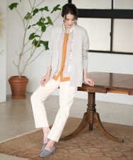 PRLAD38270 CHRISTIAN AUJARD(クリスチャン・オジャール) 裏起毛ステックパンツ ホワイト