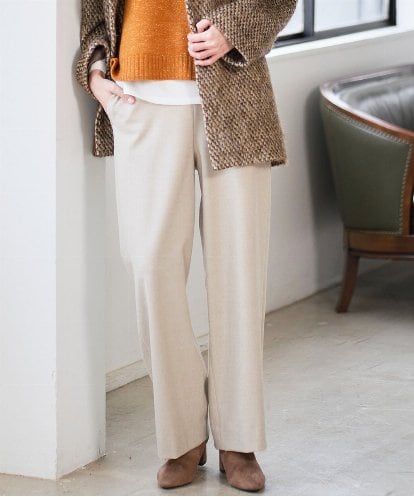 PRLAD47290 CHRISTIAN AUJARD ウエストゴムセミワイドパンツ