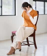 PRLAD47290 CHRISTIAN AUJARD(クリスチャン・オジャール) ウエストゴムセミワイドパンツ ベージュ