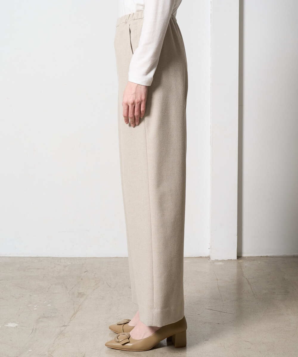 PRLAD47290 CHRISTIAN AUJARD(クリスチャン・オジャール) ウエストゴムセミワイドパンツ ベージュ