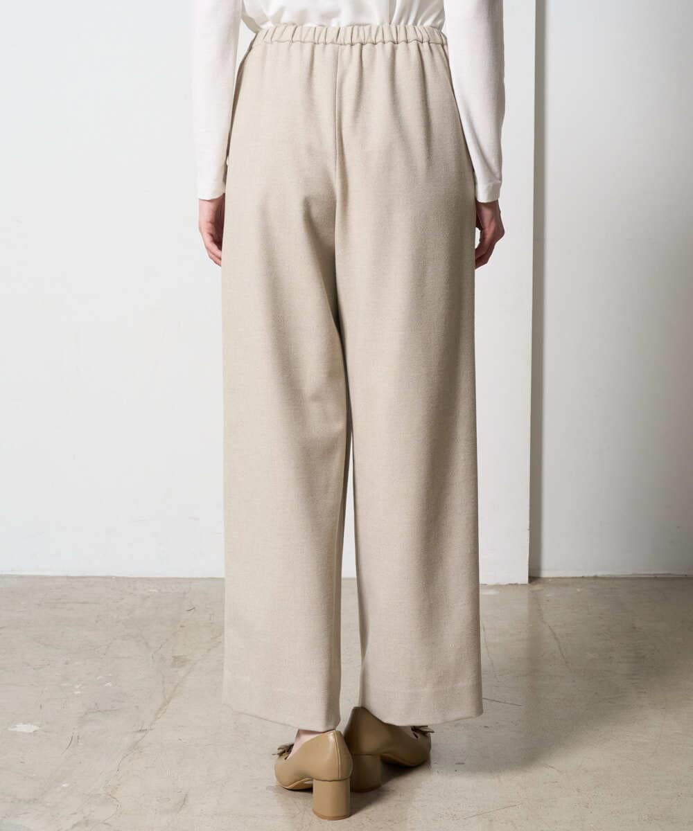 PRLAD47290 CHRISTIAN AUJARD(クリスチャン・オジャール) ウエストゴムセミワイドパンツ ベージュ