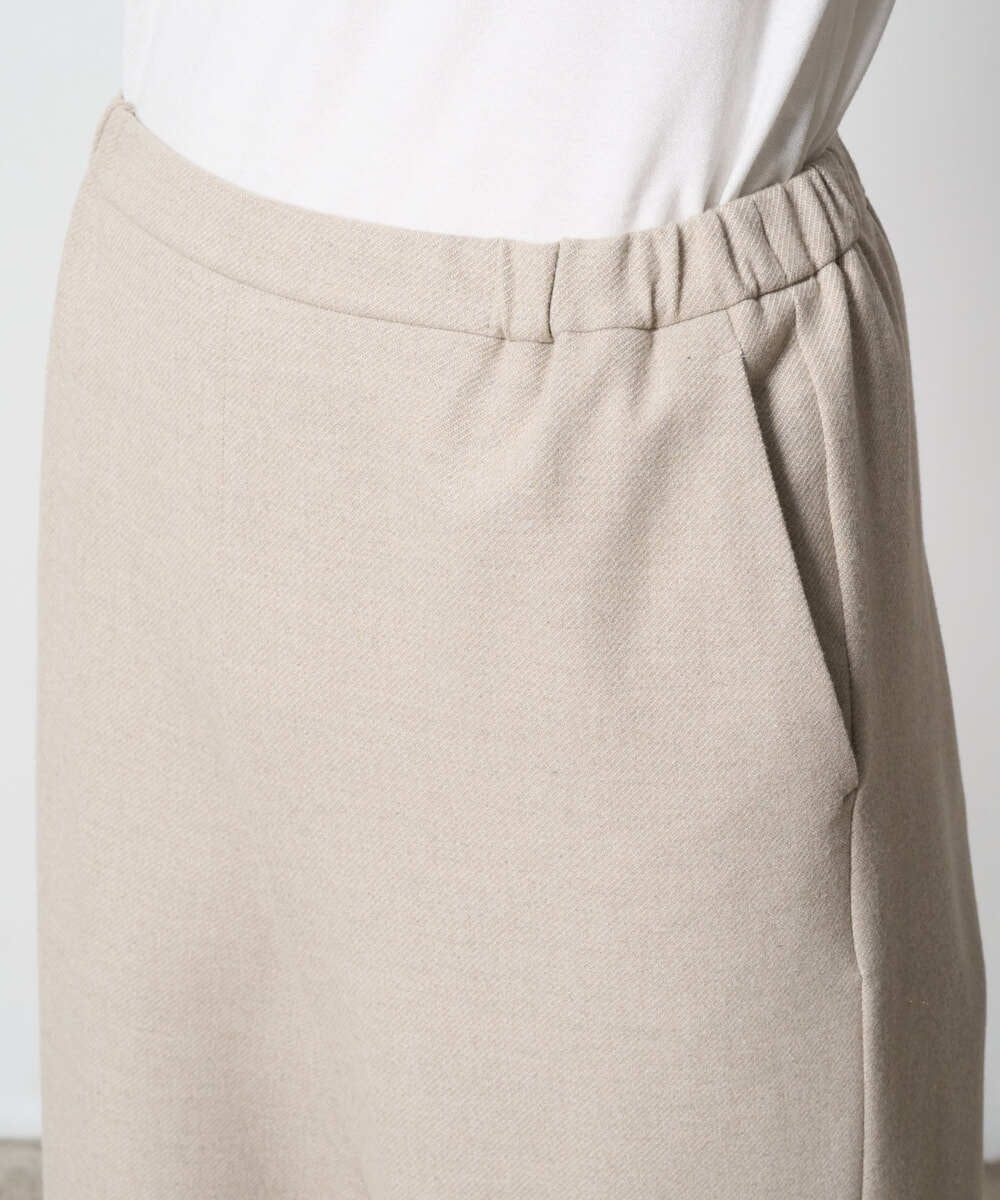 PRLAD47290 CHRISTIAN AUJARD(クリスチャン・オジャール) ウエストゴムセミワイドパンツ ベージュ