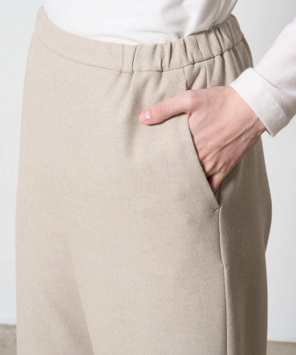 PRLAD47290 CHRISTIAN AUJARD(クリスチャン・オジャール) ウエストゴムセミワイドパンツ ベージュ