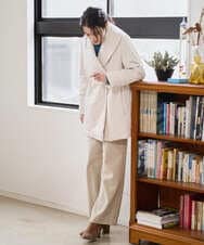 PRLAD47290 CHRISTIAN AUJARD(クリスチャン・オジャール) ウエストゴムセミワイドパンツ ベージュ