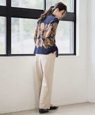 PRLAD47290 CHRISTIAN AUJARD(クリスチャン・オジャール) ウエストゴムセミワイドパンツ ベージュ