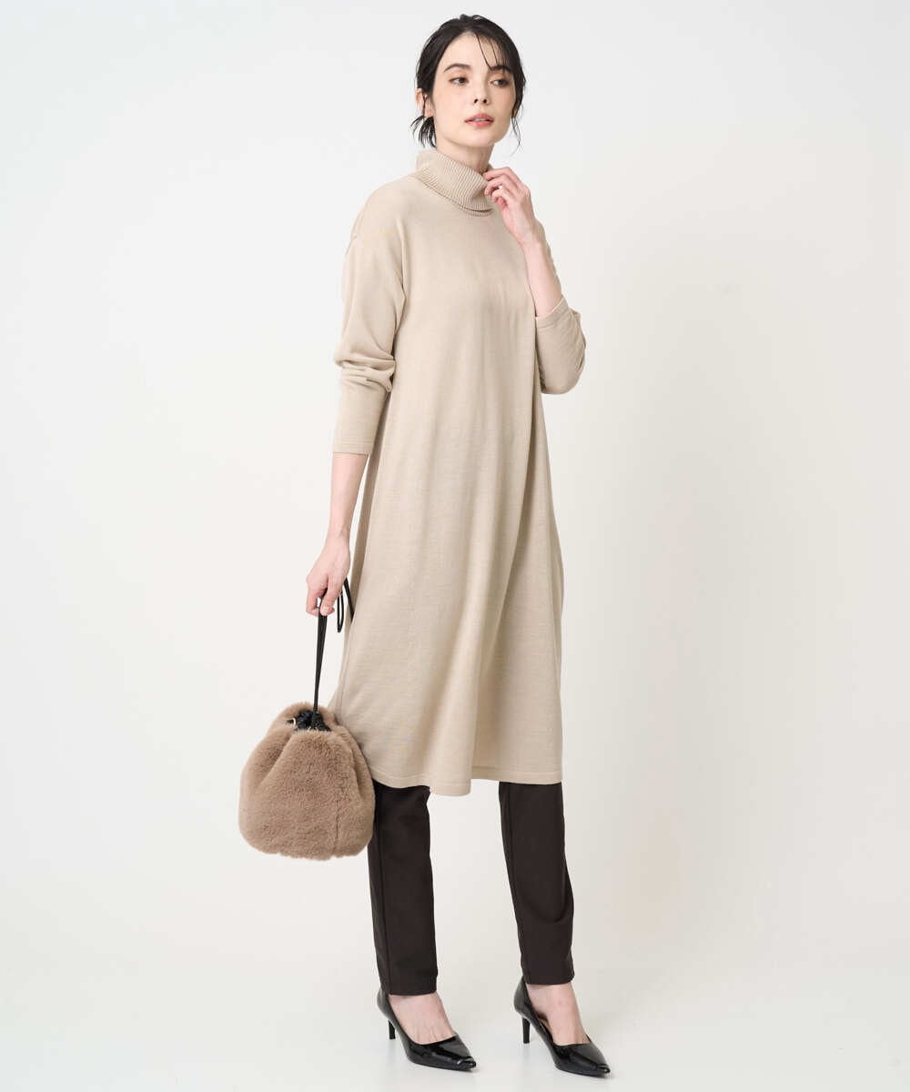 PRLAF26240 CHRISTIAN AUJARD(クリスチャン・オジャール) [暖かい]裏起毛ハイテンションパンツ ブラウン