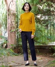 PRLAG47260 CHRISTIAN AUJARD(クリスチャン・オジャール) [日本製/定番人気]裏起毛2WAYストレッチスティックパンツ ネイビー