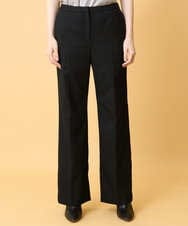 PRLCD11330 CHRISTIAN AUJARD(クリスチャン・オジャール) ラメストライプセミワイドパンツ ブラック