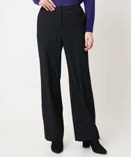 PRLCD11330 CHRISTIAN AUJARD(クリスチャン・オジャール) ラメストライプセミワイドパンツ ブラック