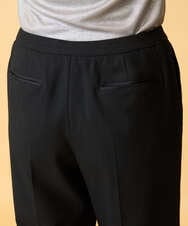 PRLCD11330 CHRISTIAN AUJARD(クリスチャン・オジャール) ラメストライプセミワイドパンツ ブラック