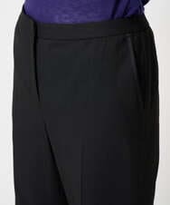 PRLCD11330 CHRISTIAN AUJARD(クリスチャン・オジャール) ラメストライプセミワイドパンツ ブラック