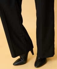 PRLCD11330 CHRISTIAN AUJARD(クリスチャン・オジャール) ラメストライプセミワイドパンツ ブラック