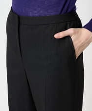 PRLCD11330 CHRISTIAN AUJARD(クリスチャン・オジャール) ラメストライプセミワイドパンツ ブラック