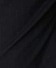 PRLCD11330 CHRISTIAN AUJARD(クリスチャン・オジャール) ラメストライプセミワイドパンツ ブラック