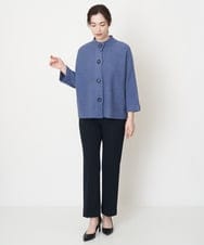 PRLCX18270 CHRISTIAN AUJARD(クリスチャン・オジャール) 美シルエットシンプルパンツ ネイビー