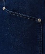 PRLEA29330 CHRISTIAN AUJARD(クリスチャン・オジャール) シャイニーデニムパンツ ネイビー