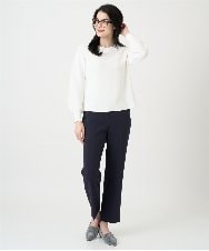 PRLEE06260 CHRISTIAN AUJARD(クリスチャン・オジャール) センタープレス美シルエットパンツ ネイビー