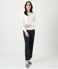 PRLEE06260 CHRISTIAN AUJARD(クリスチャン・オジャール) センタープレス美シルエットパンツ ネイビー