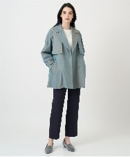 PRLEE06260 CHRISTIAN AUJARD(クリスチャン・オジャール) センタープレス美シルエットパンツ ネイビー