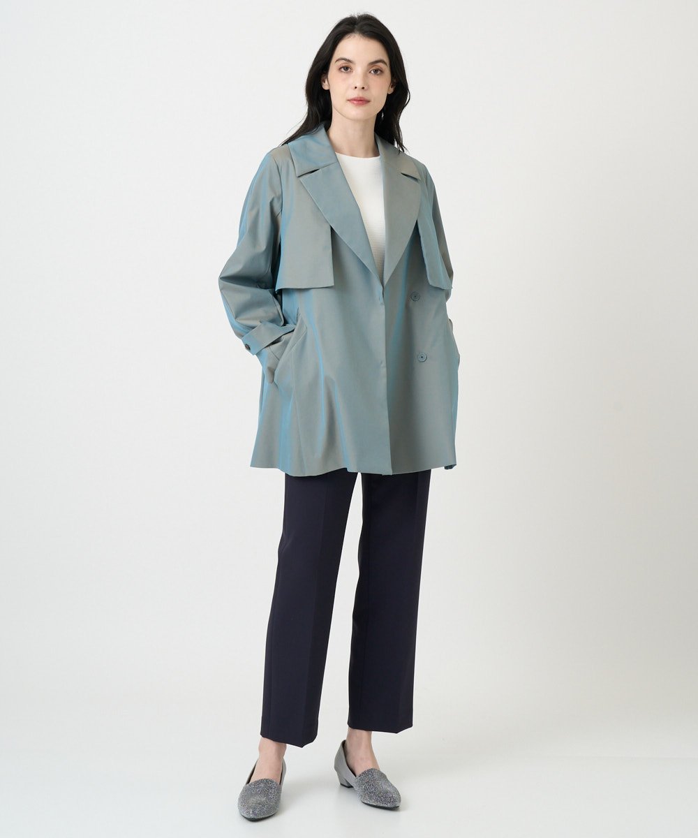 PRLEE06260 CHRISTIAN AUJARD(クリスチャン・オジャール) センタープレス美シルエットパンツ ネイビー