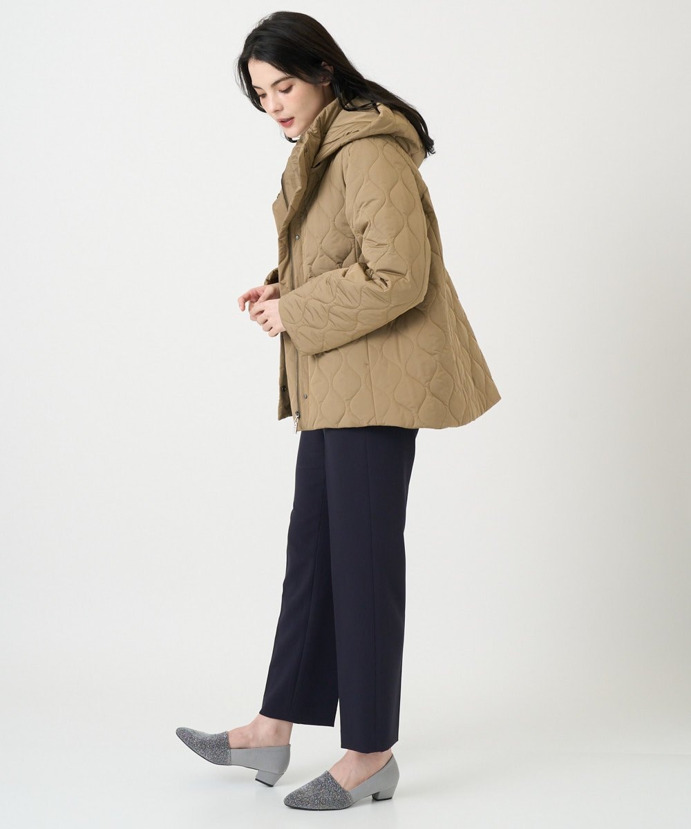 PRLEE06260 CHRISTIAN AUJARD(クリスチャン・オジャール) センタープレス美シルエットパンツ ネイビー