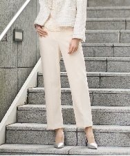 PRLEE06260 CHRISTIAN AUJARD(クリスチャン・オジャール) センタープレス美シルエットパンツ アイボリー