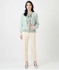 PRLEE06260 CHRISTIAN AUJARD(クリスチャン・オジャール) センタープレス美シルエットパンツ アイボリー