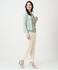 PRLEE06260 CHRISTIAN AUJARD(クリスチャン・オジャール) センタープレス美シルエットパンツ アイボリー