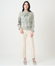 PRLEE06260 CHRISTIAN AUJARD(クリスチャン・オジャール) センタープレス美シルエットパンツ アイボリー