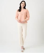 PRLEE06260 CHRISTIAN AUJARD(クリスチャン・オジャール) センタープレス美シルエットパンツ アイボリー