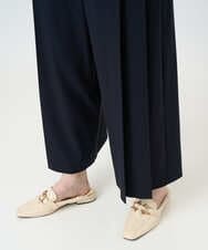 PRLEE15390 CHRISTIAN AUJARD(クリスチャン・オジャール) 2WAYストレッチワイドパンツ ネイビー