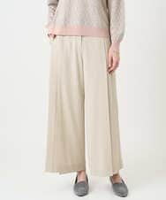 PRLEE15390 CHRISTIAN AUJARD(クリスチャン・オジャール) 2WAYストレッチワイドパンツ ベージュ