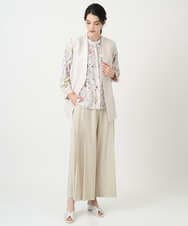 PRLEE15390 CHRISTIAN AUJARD(クリスチャン・オジャール) 2WAYストレッチワイドパンツ ベージュ