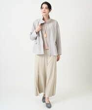 PRLEE15390 CHRISTIAN AUJARD(クリスチャン・オジャール) 2WAYストレッチワイドパンツ ベージュ