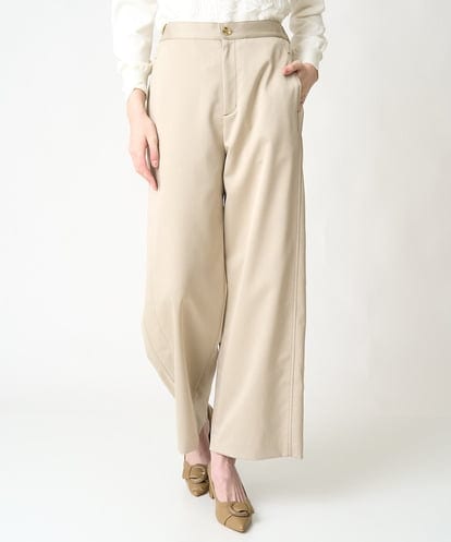 PRLEV28270  ステッチデザインセミワイドパンツ