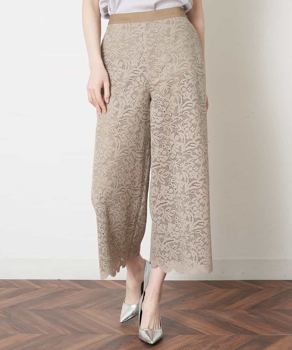 オーガニックコットンレースパンツ ガウチョ ワイドパンツ Christian Aujard クリスチャン オジャール イトキンオンラインストア