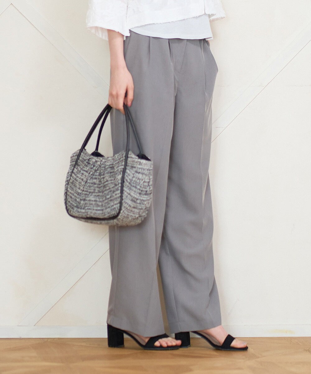 PRLGD21360 CHRISTIAN AUJARD(クリスチャン・オジャール) [セットアップ対応]セミワイドパンツ ベージュ系