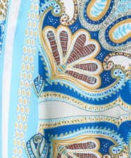 PRLGD25430 CHRISTIAN AUJARD(クリスチャン・オジャール) マリンブルーペーズリーパンツ ブルー系